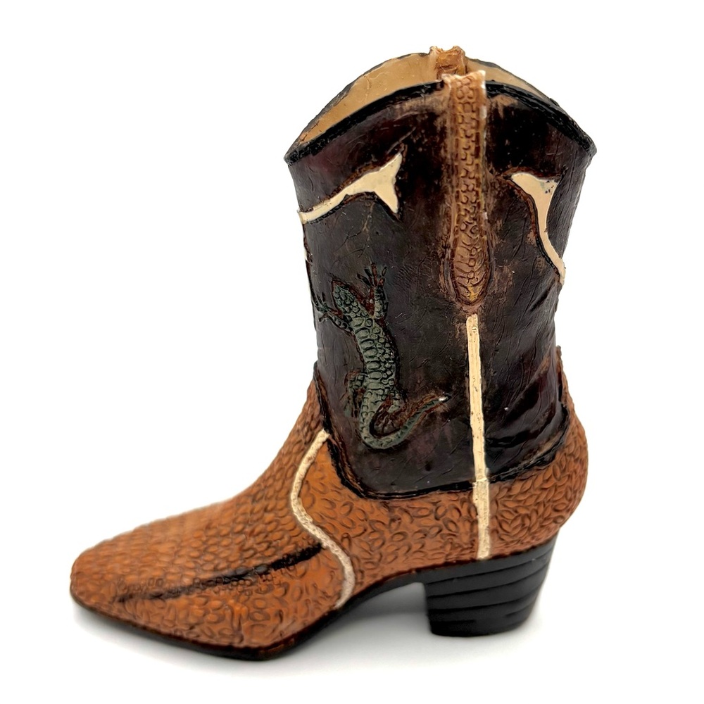 Collectible Just the Right Shoe Miniature Cowboy Gecko Boot